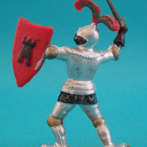 Chevalier armure combattant (plastique rouge).