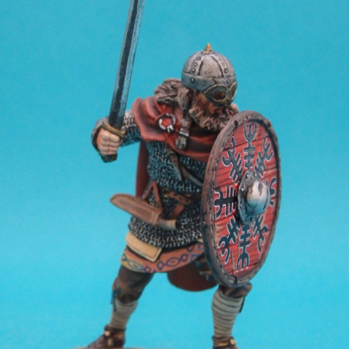 VIK004 Viking avec épée et bouclier.