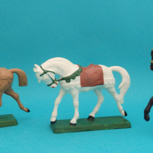 Les 3 modèles de chevaux.