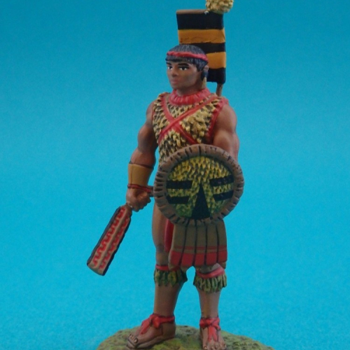 58. Guerrier aztèque, XV siècle.