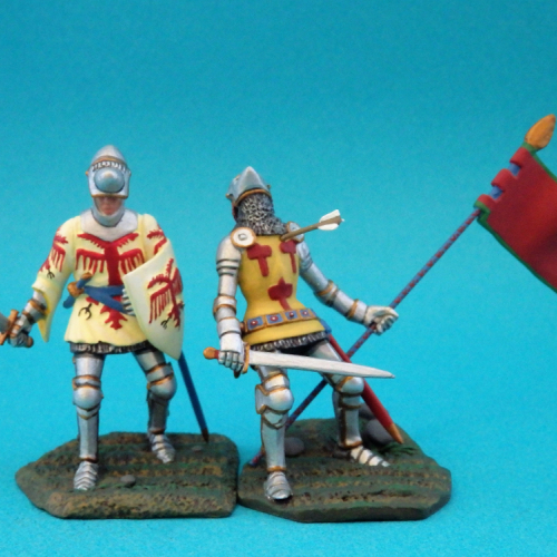 AM20002  Set Chevaliers français - Jean le Maingre Boucicault et Guillaume de Martel.