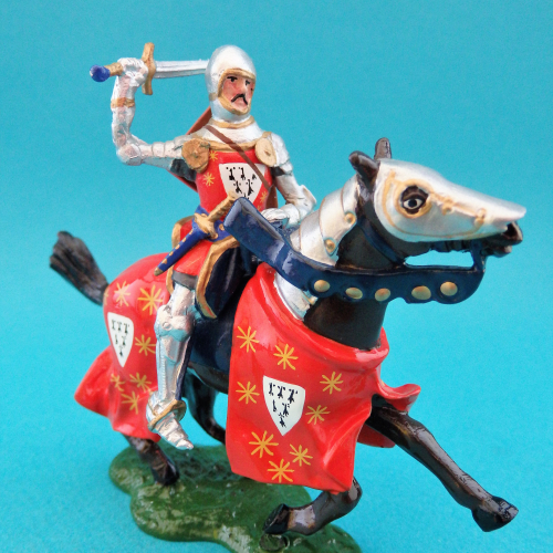 Nr 41128 Guillaume de Tancarville à cheval avec épée.