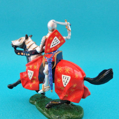 Nr 41128 Guillaume de Tancarville à cheval avec épée.