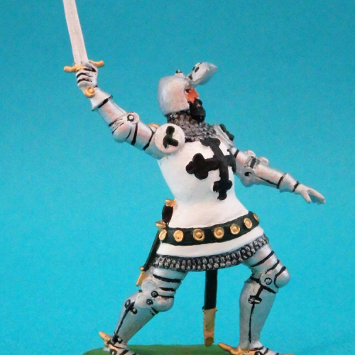 04. Chevalier teutonique avec épée levée.