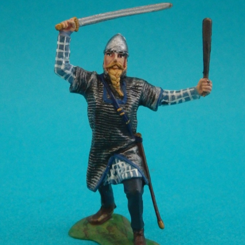 3. Viking avec épée et gourdin.