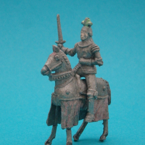 3. Chevalier avec épée sur cheval au repos - 40 mm.