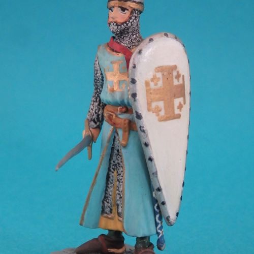 61030 Chevalier de l'Ordre du Saint Sépulcre avec épée et bouclier long.
