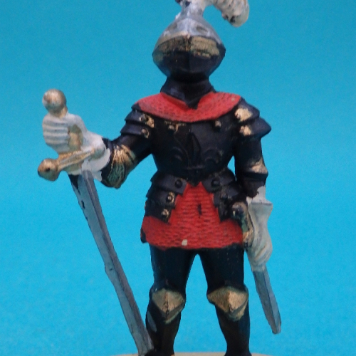 CH14 Chevalier de faction avec épée et casque à plumet.