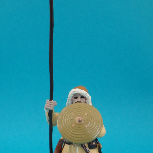 Mongol fantassin léger avec lance.