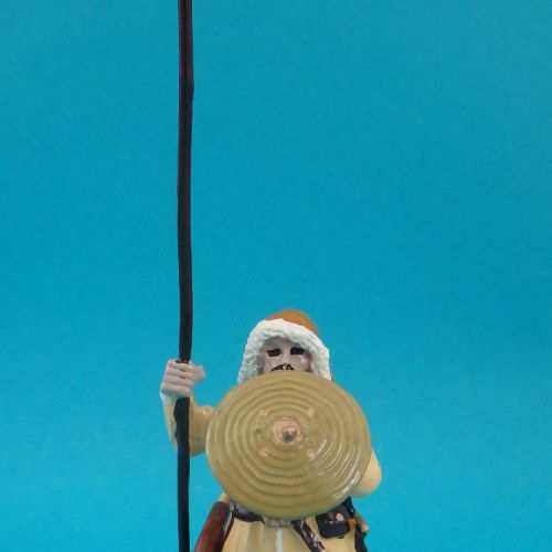 Mongol fantassin léger avec lance.