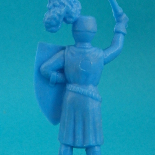 02. Chevalier en armure avec plumet sur le casque.