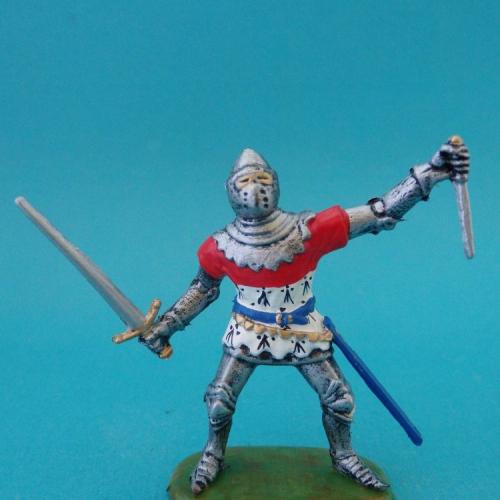 4. Chevalier avec épée et dague. Jean de Roubaix – Othée 1408.