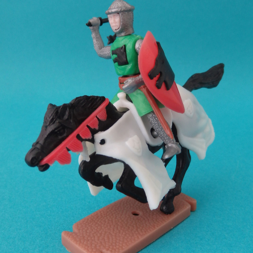 N°4767 Baron voleur  à cheval vendu individuellement dans un sachet plastique (cheval au galop).