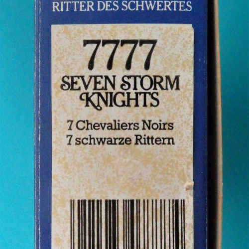 7777  Boxed set contenant 7 chevaliers Black Knights à pied.