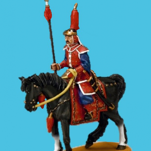 IC069 Mounted Lancer / Lancier rouge à cheval.