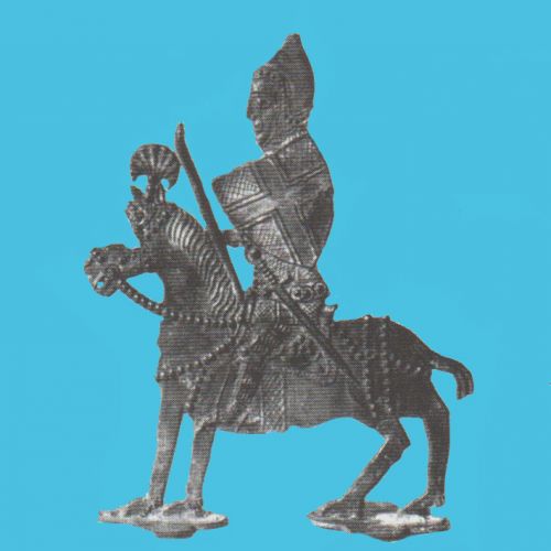 Pus ancienne figurine en plat d'étain découverte (datée XIV ième siècle- Musée de Cluny).