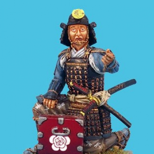 SAM014 Samouraï avec boîte à munitions, clan Oda.
