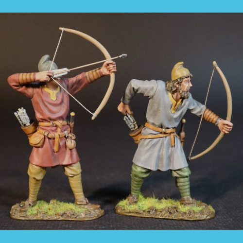 SX-68A          Set de 2 archers saxons.