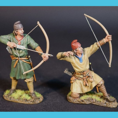 SX-69A          Set de 2 archers saxons.