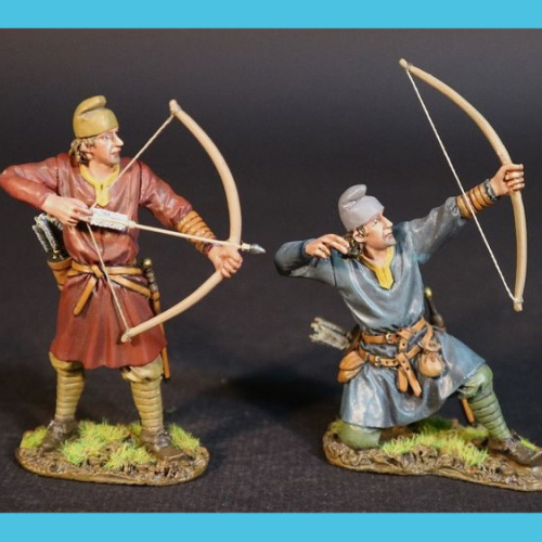 SX-69B          Set de 2 archers saxons.