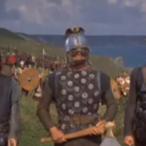 Image extraite du film « Les Vikings » de R. Fleischer (United Artist).
