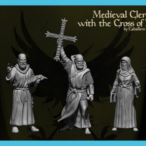 Le clergé (5 figurines).