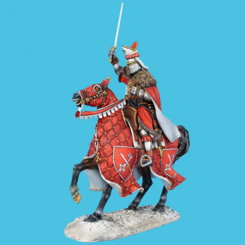 CRU106 Prince-évêque Hermann de Dorpat à cheval.