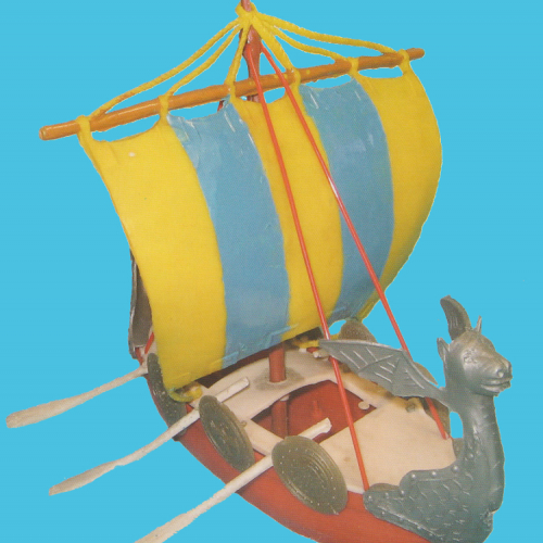 Barcos Vikingos - Drakkar des vikings (photo extraite du livre de Juan Hermida en référence).