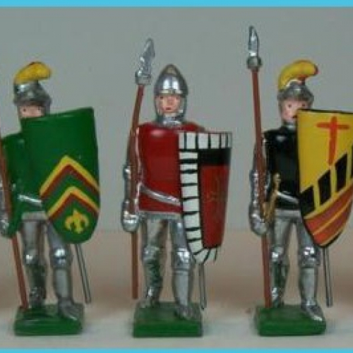 M105A Medieval Men-At-Arms Mixed Lot.