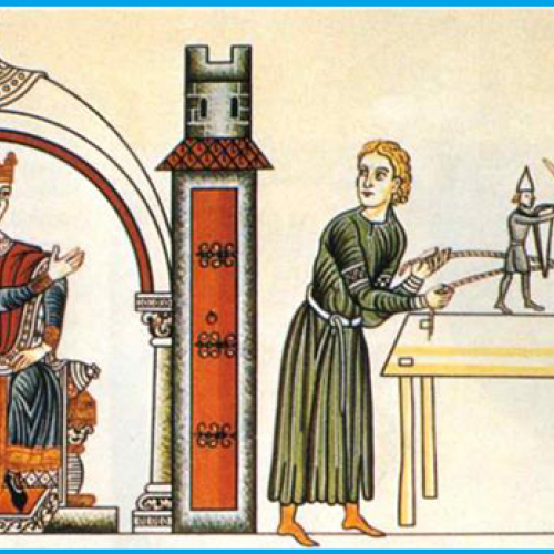 Illustration extraite du "Hortus Deliciarum" de Herrade de Landsberg (1159-1175).