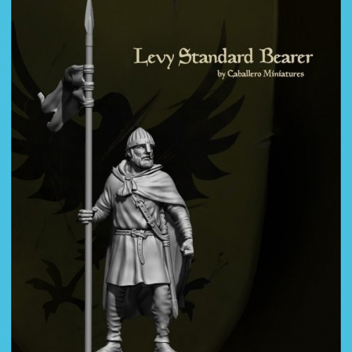 Porte-étendard infanterie légère.