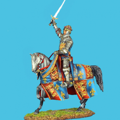 MED001 Henry V à cheval.