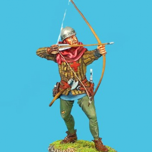 MED022 Archer avec cervelière tirant.