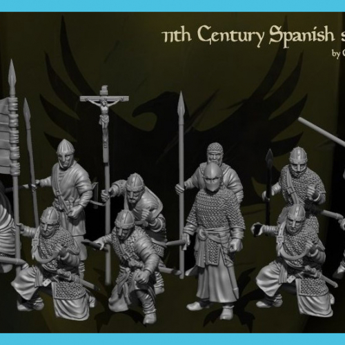 Chevaliers espagnols avec lance (12 piétons).