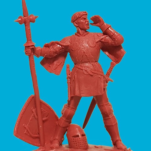 06.  Chevalier avec marteau d'armes à long manche (à identifier).